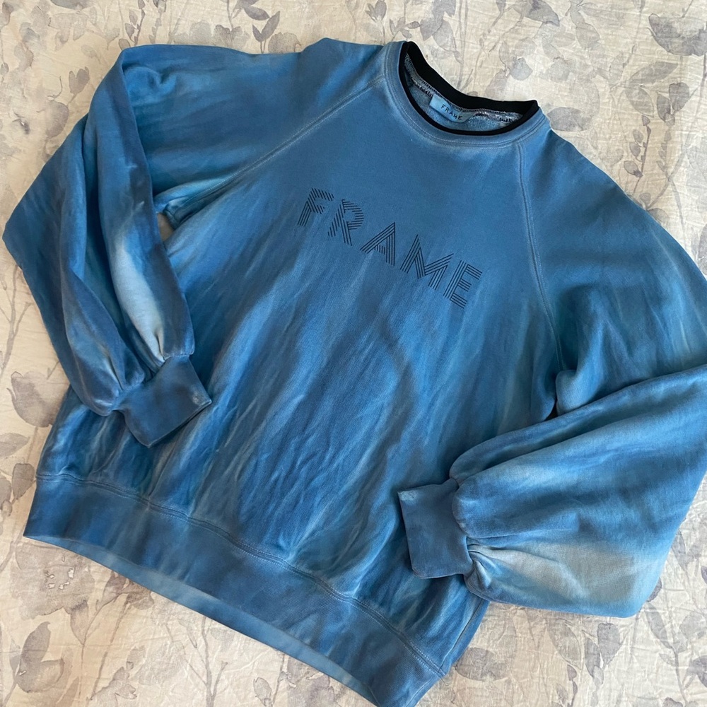 Frame Denim Blue Crewneck Sweatshirt M